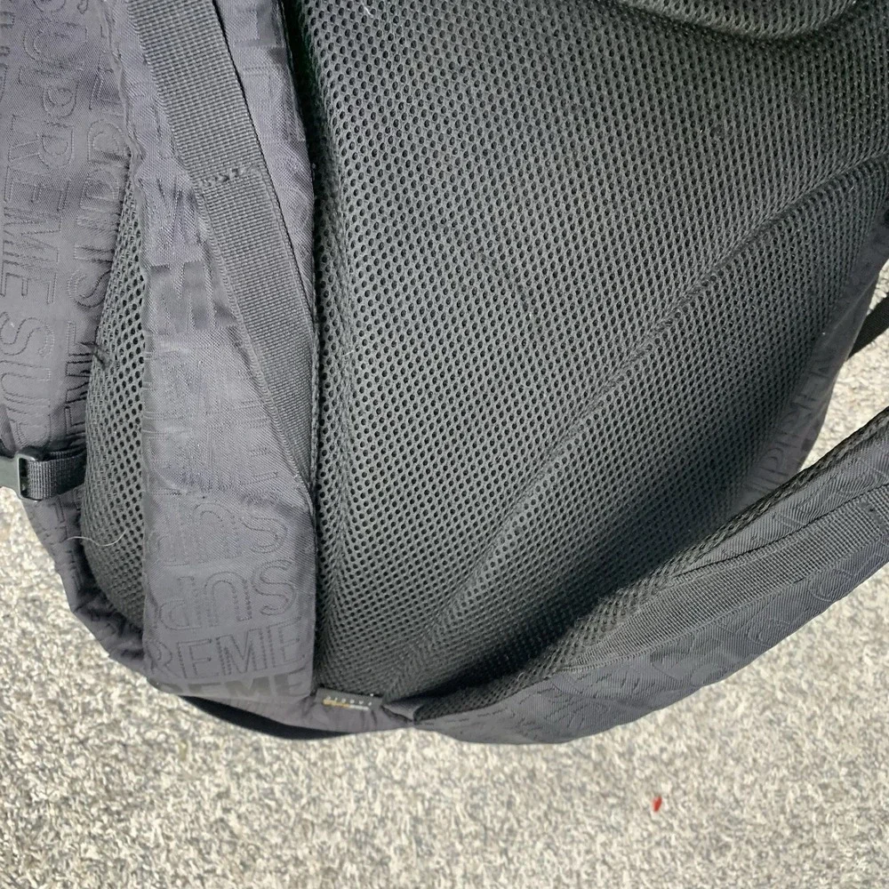 Supreme Backpack SS19 Triple Black AUTHENTIC Great Condition Large